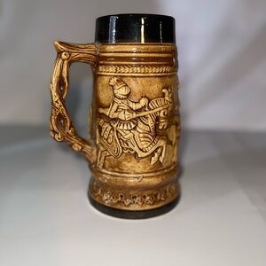 Vintage Japan Jousting Knights Beer Stein